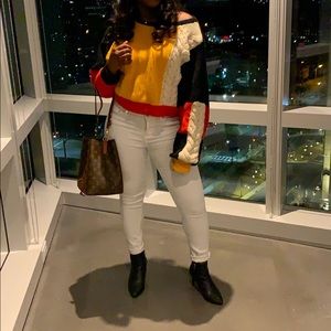 Oversized crop sweater